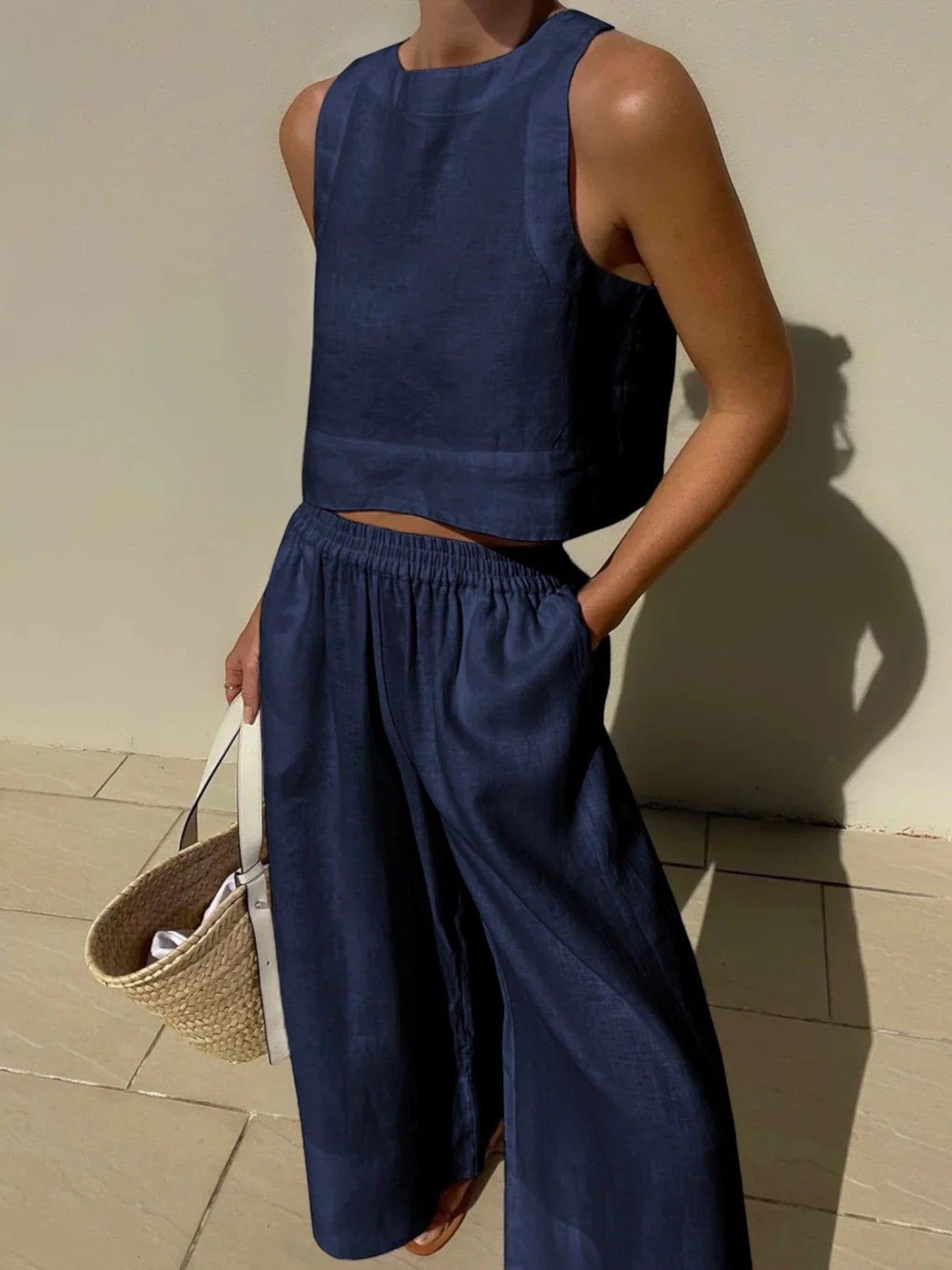 Tenue D'été Confortable Pour Femme | Jambes Larges
