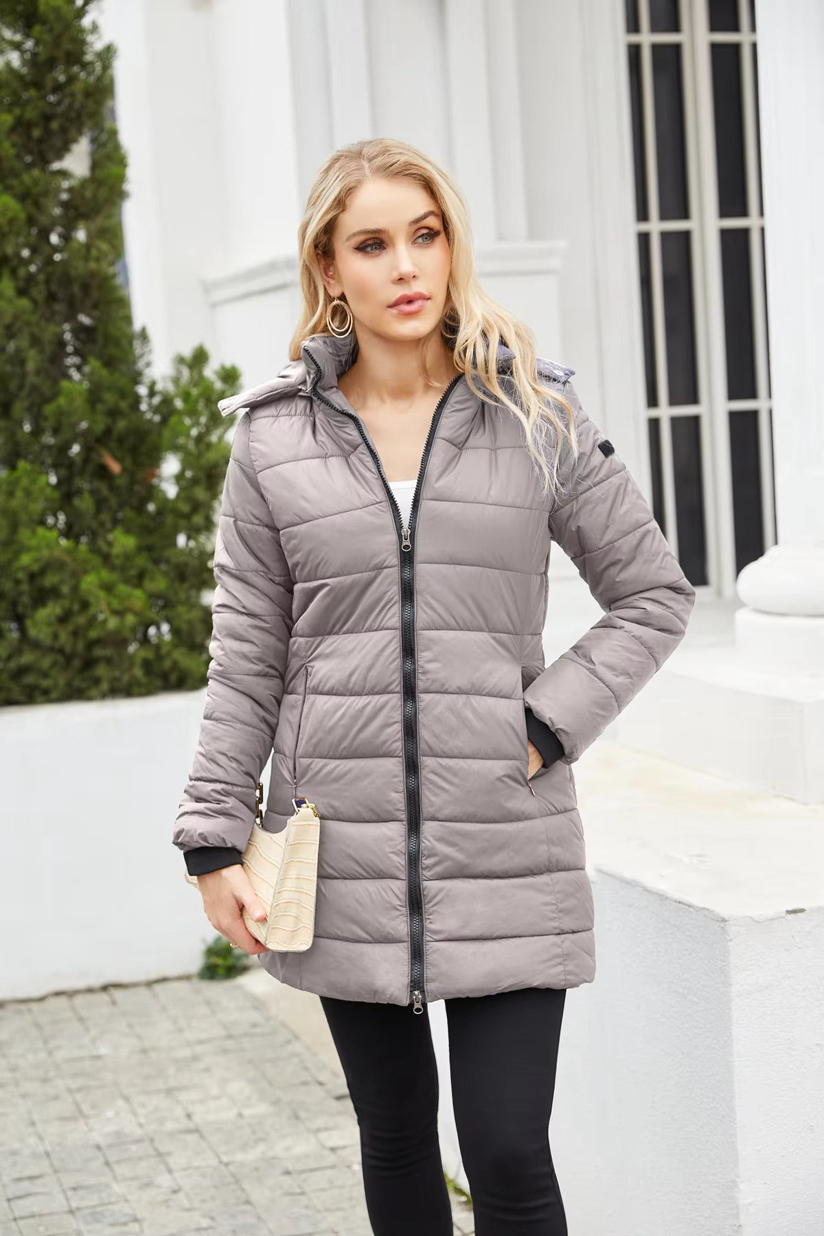 Doudoune D’Hiver Pour Femme | Capuche Amovible