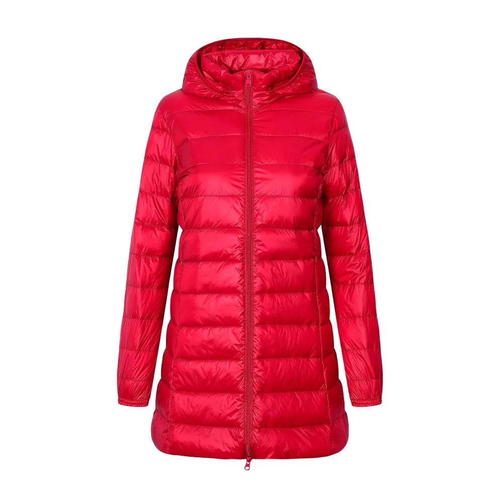 Veste Doudoune D’Hiver Pour Femme Avec Capuche | Longue