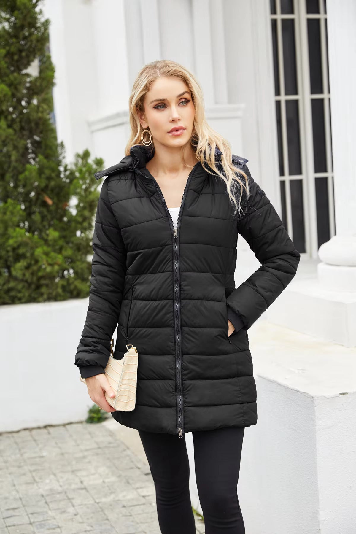 Doudoune D’Hiver Pour Femme | Capuche Amovible
