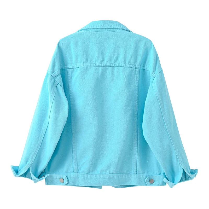 Blazer En Jean Pour Femme À Manches Longues | Avec Poche