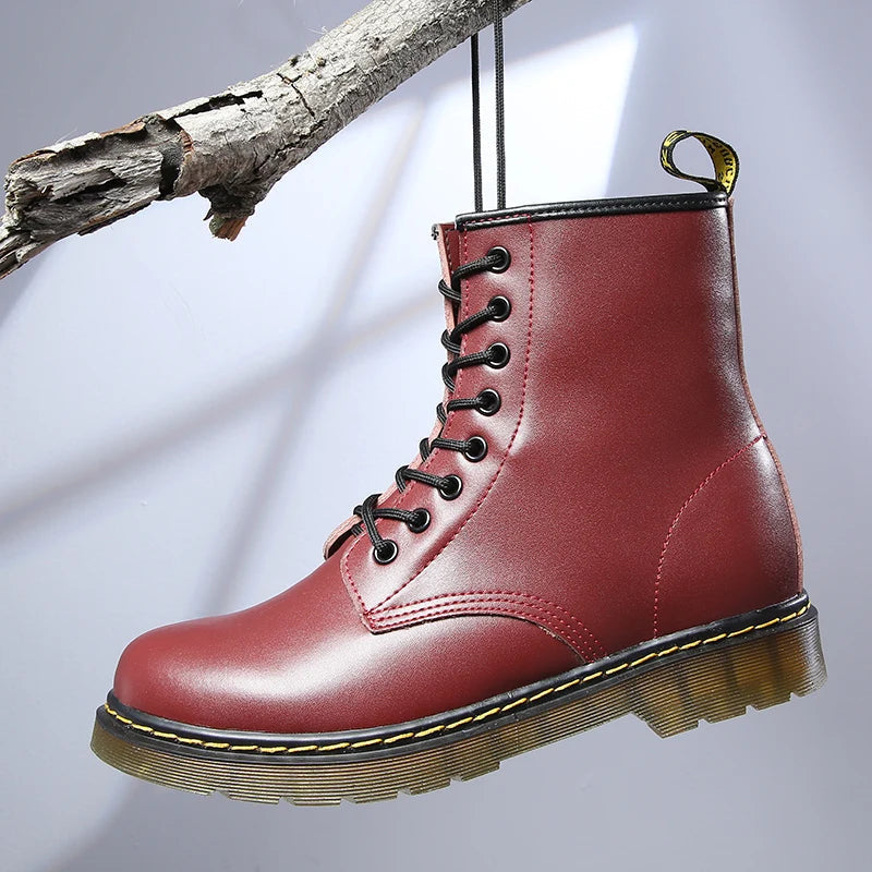 Bottes Décontractées En Cuir Pour Femme | À Lacets