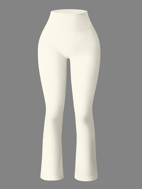 Pantalon De Yoga Évasé Décontracté Pour Femme | Taille Haute