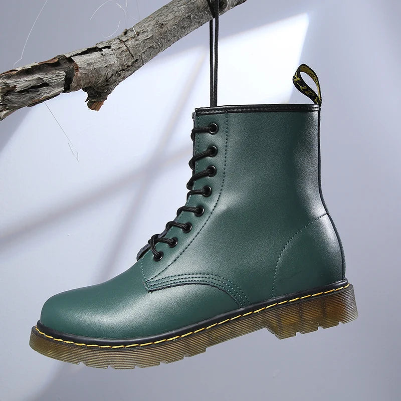 Bottes Décontractées En Cuir Pour Femme | À Lacets