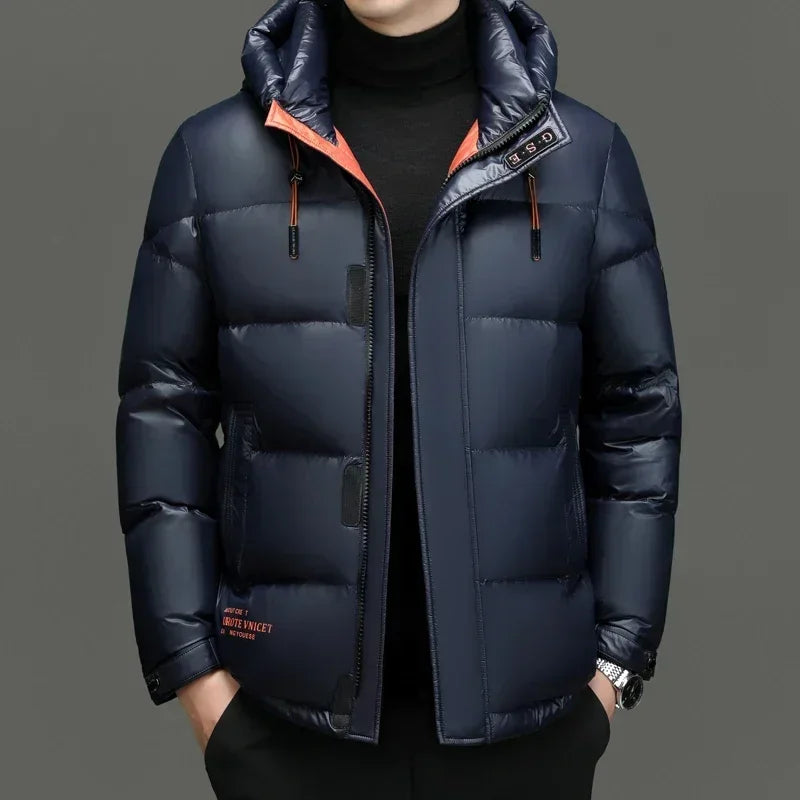 Doudoune D'hiver À Capuche Pour Homme | Manches Longues