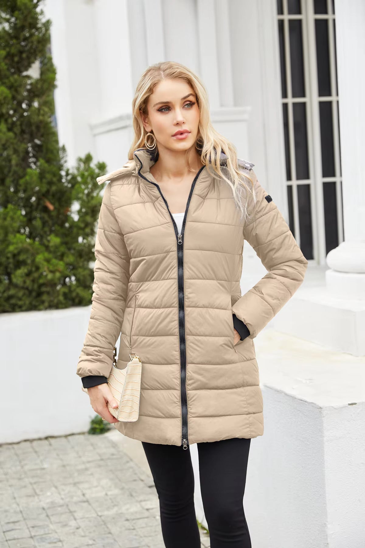 Doudoune D’Hiver Pour Femme | Capuche Amovible