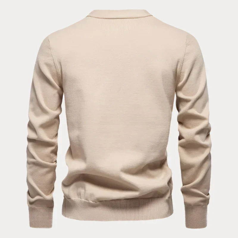 Cardigan Classique Boutonné À Col En V Pour Homme | Manches Longues