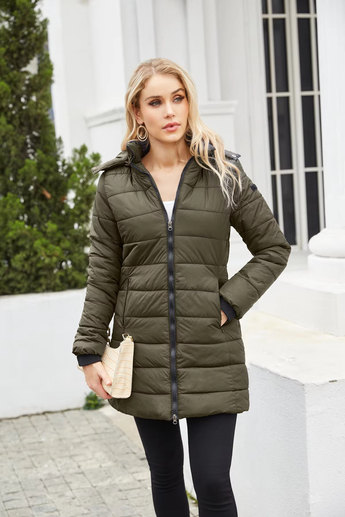 Doudoune D’Hiver Pour Femme | Capuche Amovible