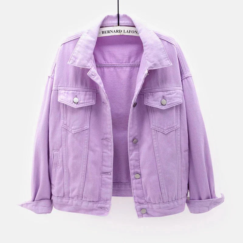 Blazer En Jean Pour Femme À Manches Longues | Avec Poche