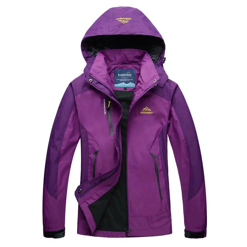 Manteau De Pluie Avec Poches Zippées Pour Femmes | Bicolore