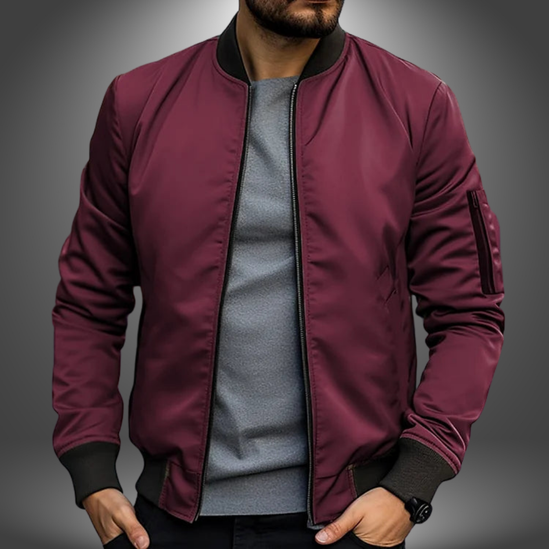 Veste De Transition Zippée Pour Homme | Poignets Côtelés