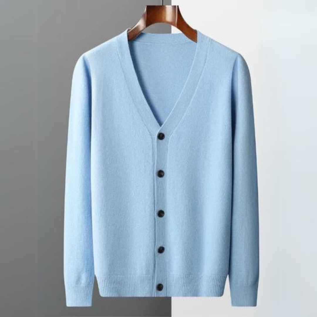 Cardigan Boutonné À Col En V Pour Homme | Hiver