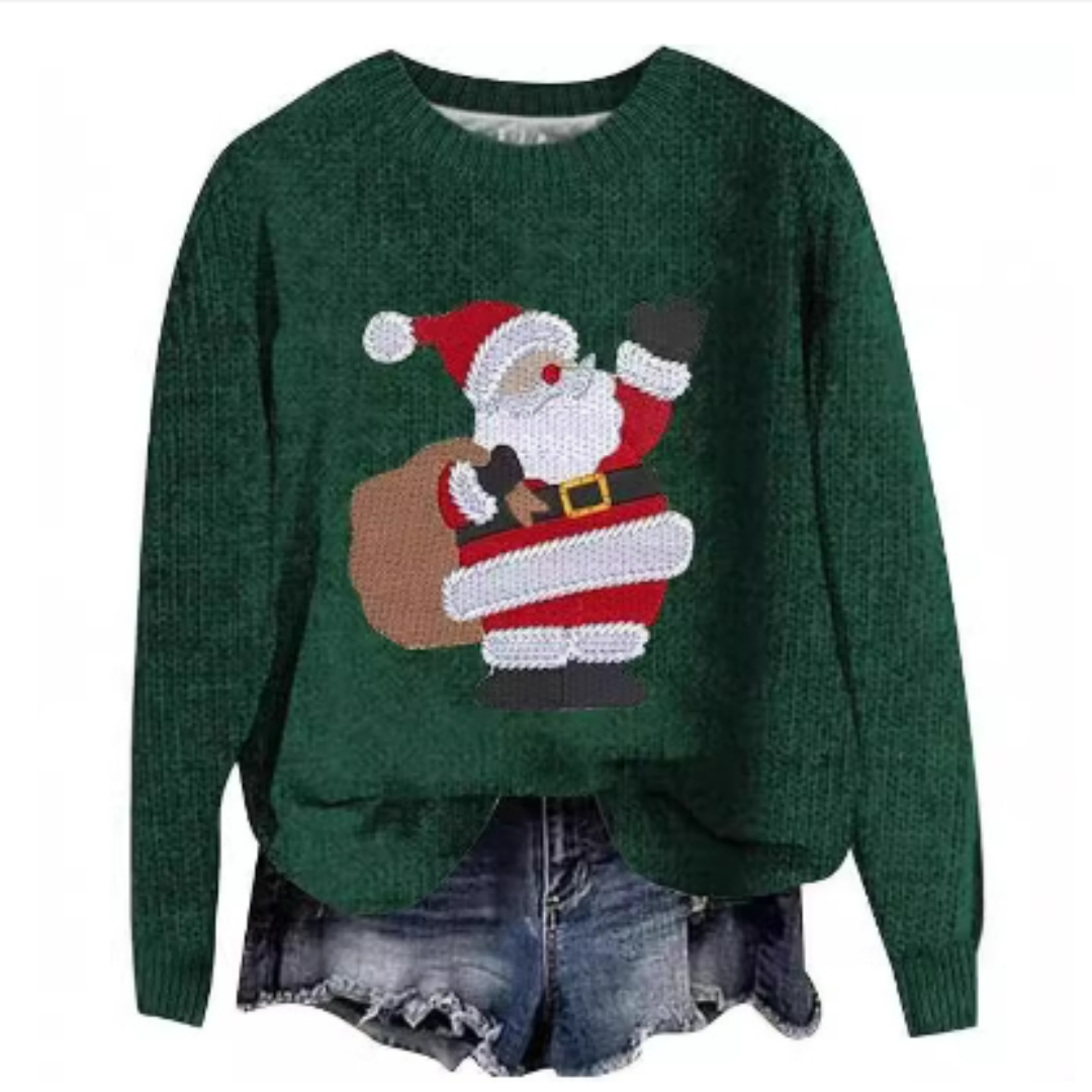 Pull De Noël Pour Femme | Col Rond