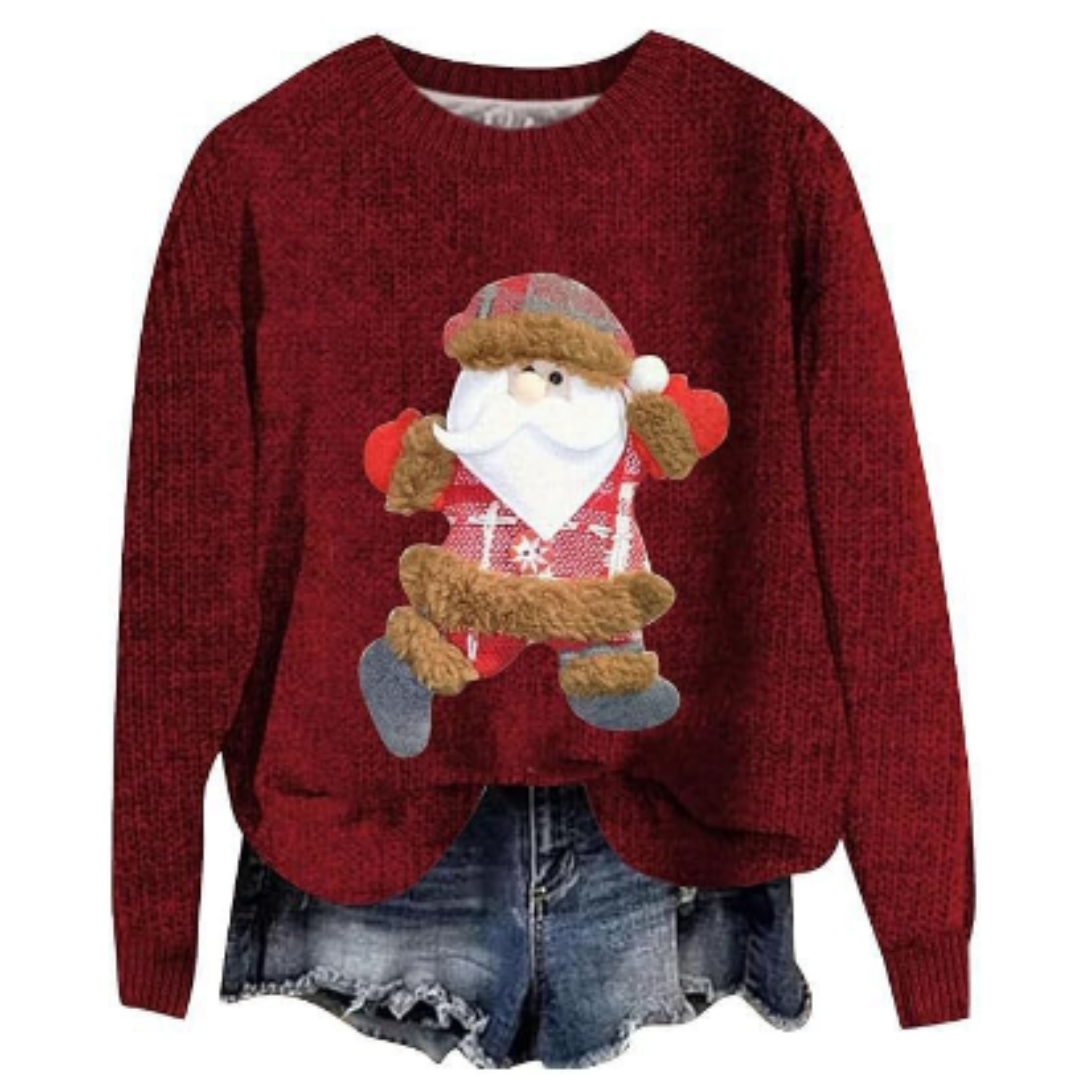 Pull De Noël Pour Femme | Col Rond
