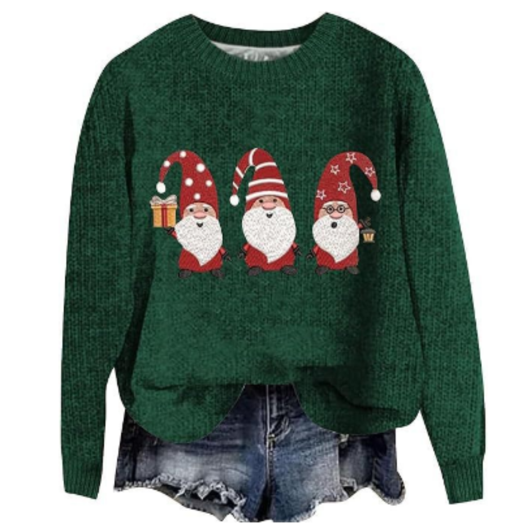 Pull De Noël Pour Femme | Col Rond