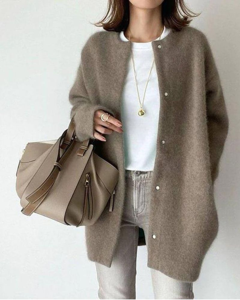 Cardigan Stylé En Cachemire Pour Femme | Hiver