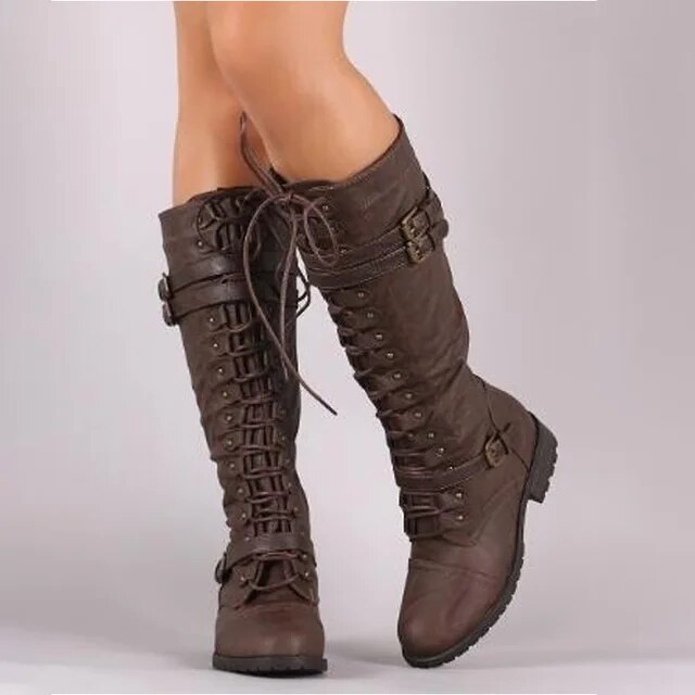 Bottes D'hiver Pour Femme Avec Boucle | À Lacets