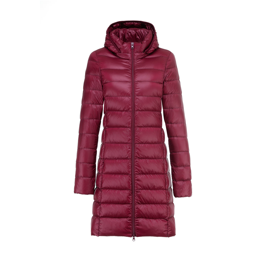 Veste Matelassée D’Hiver Avec Capuche Pour Femme | Longue