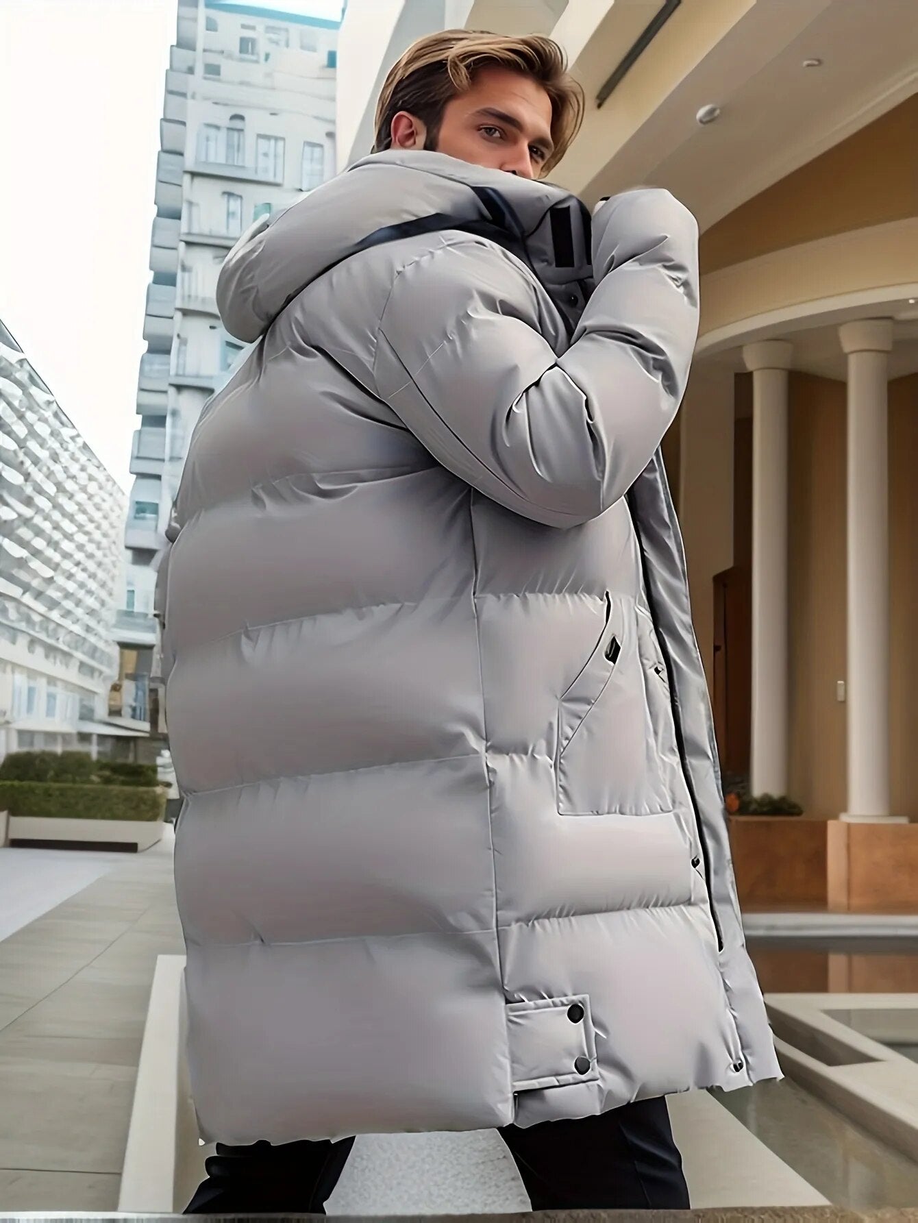 Doudoune Longue D'hiver Pour Homme | Avec Capuche