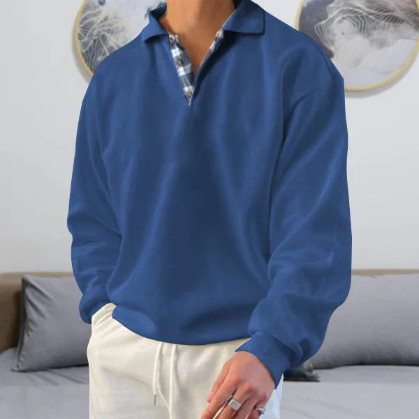 Pull Oversize Décontracté À Col En V Pour Homme | Chaud