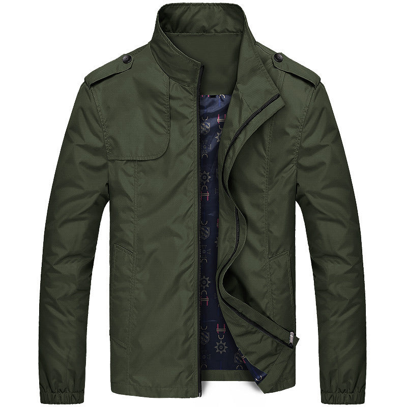 Veste De Transition Moderne À Col Montant Pour Homme | Hiver
