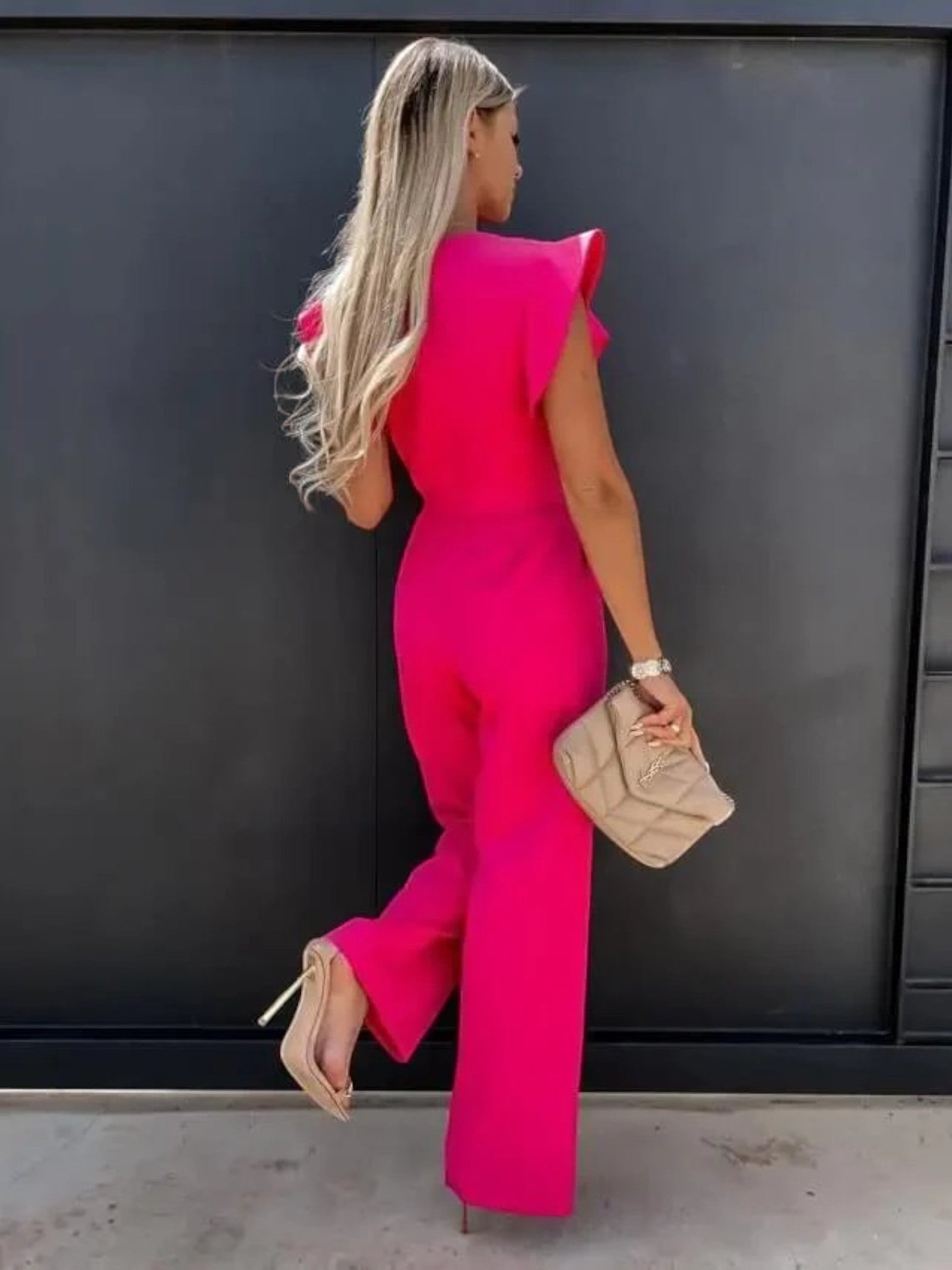 Maëlle | Combinaison Chic À Taille Nouée Pour Femmes | Manches À Volants