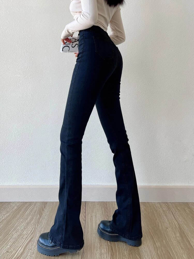 Jean Évasé Bootcut Décontracté | Taille Haute