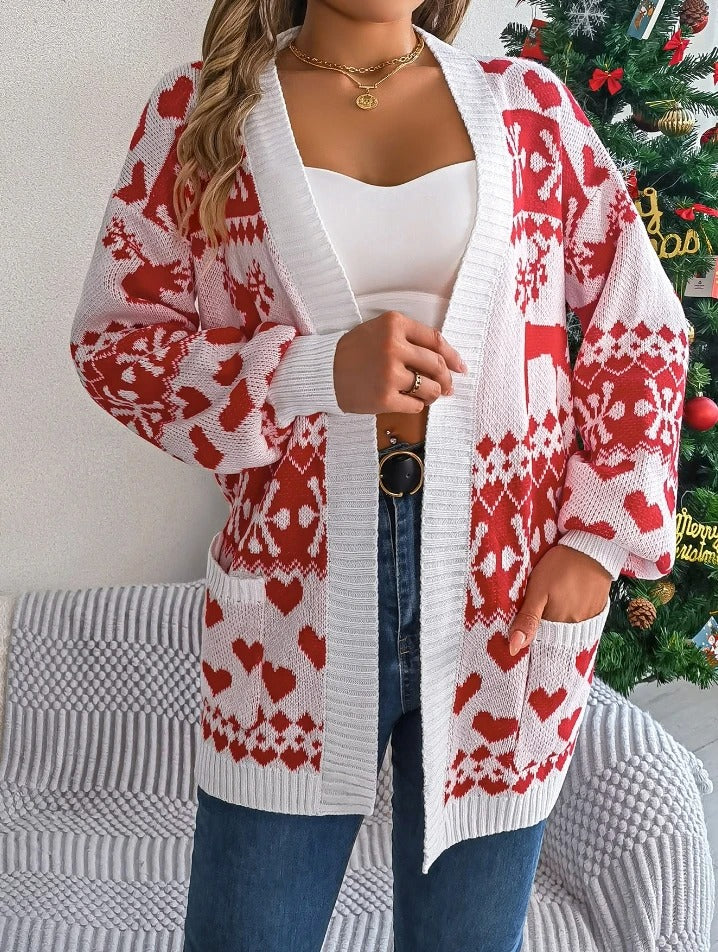 Pull Tricoté De Noël | Ouverture Devant