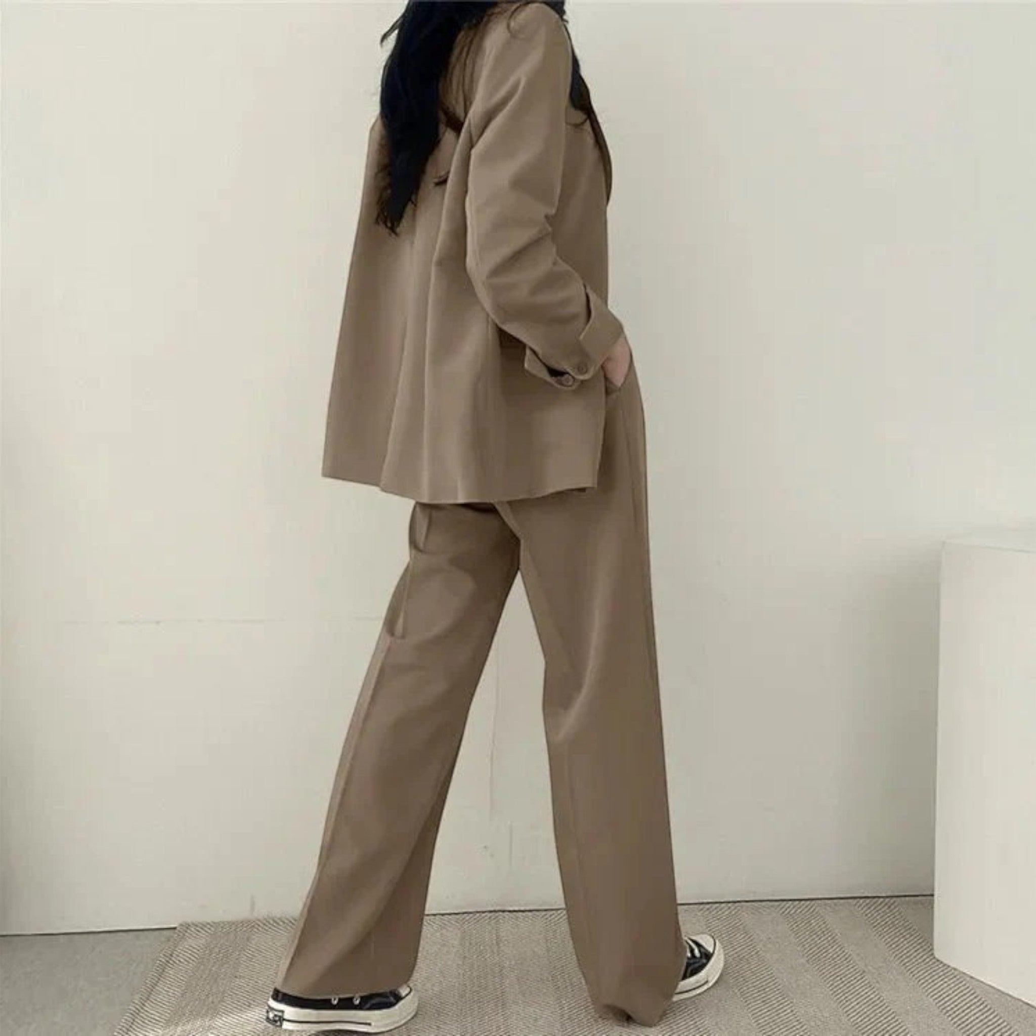 Élina | Ensemble Blazer Surdimensionné Décontracté Pour Femmes