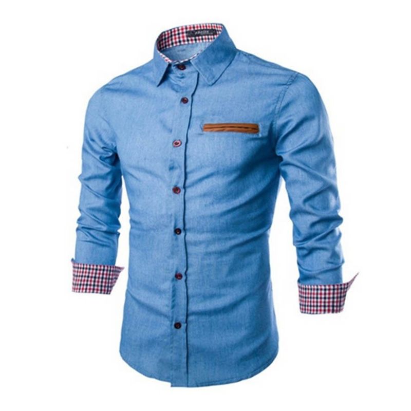 Chemise En Jean Pour Homme | Boutonnée