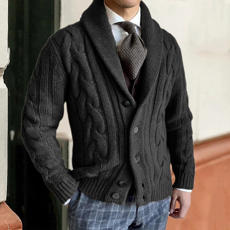 Cardigan Boutonné Décontracté En Tricot Pour Homme | Automne