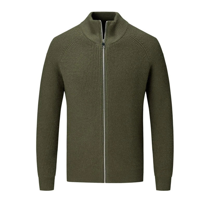 Pull Tricoté À Manches Longues Pour Homme | Col Montant