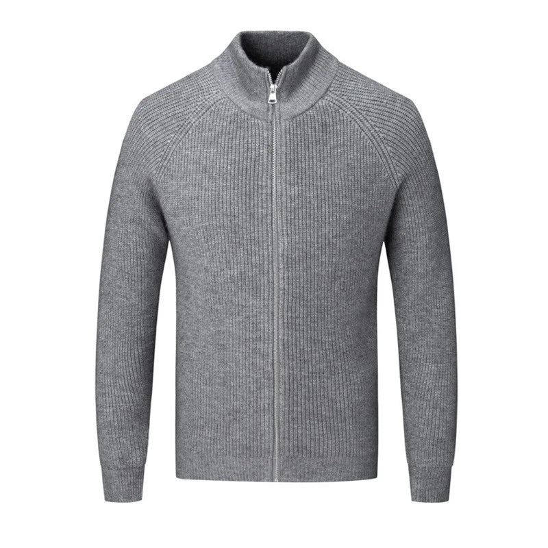 Pull Tricoté À Manches Longues Pour Homme | Col Montant