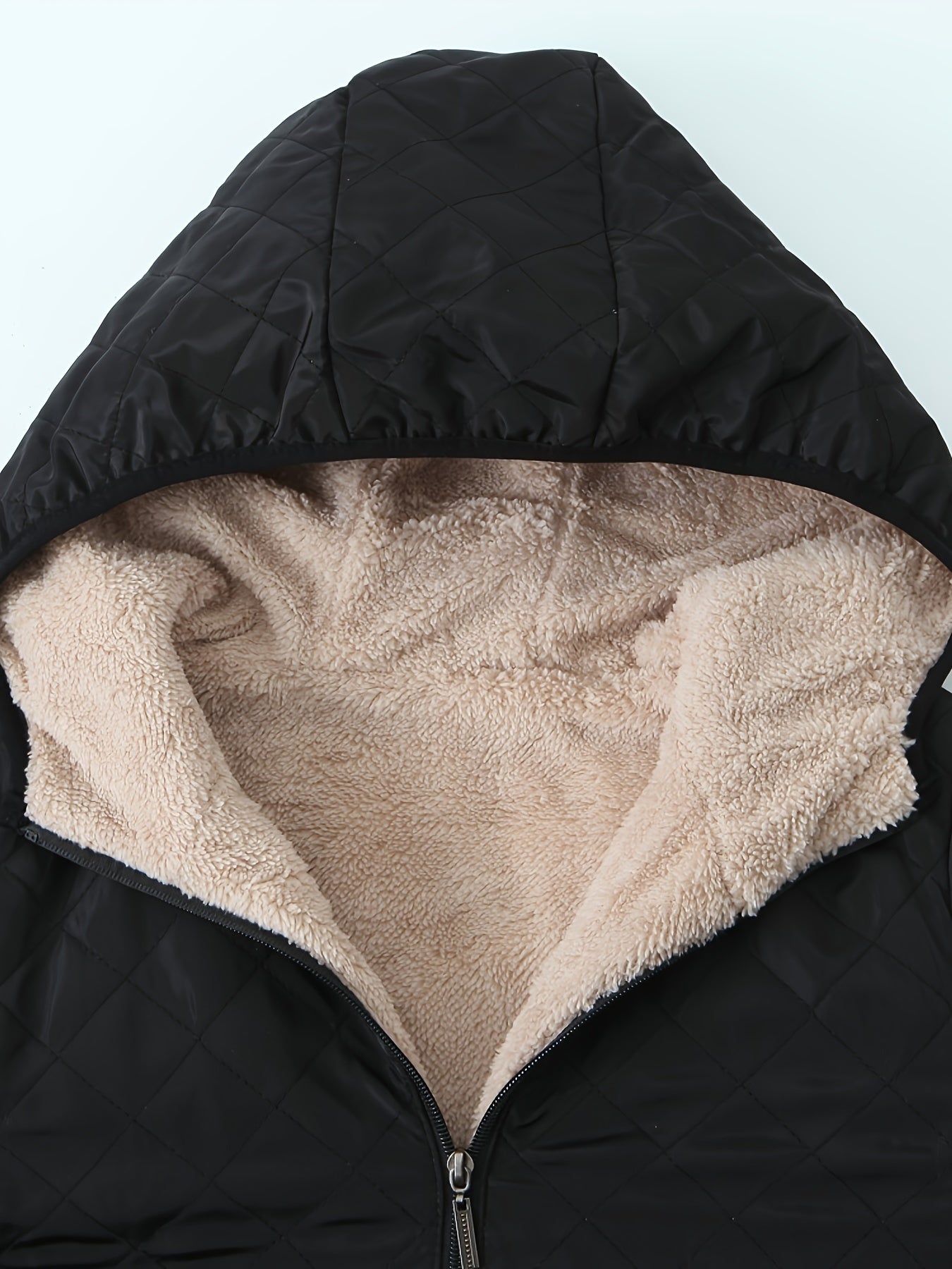 Manteau D’Hiver Doublé Pour Femme | Zippé