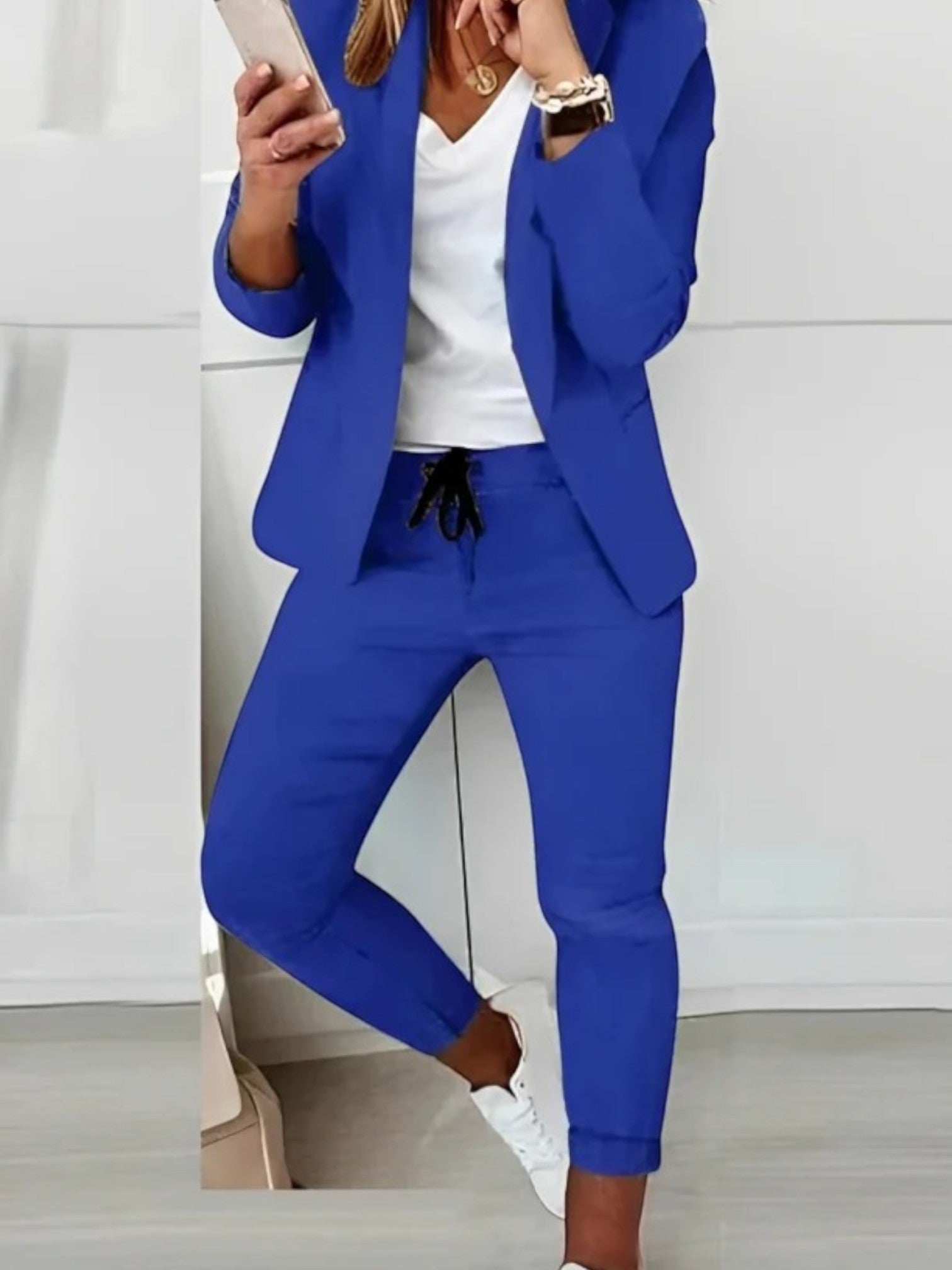 Maëlle | Ensemble Blazer Deux Pièces Élégant Pour Femme