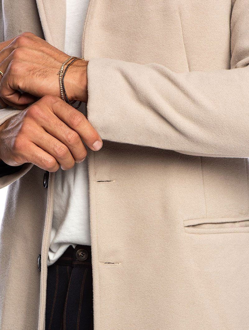 Manteau Classique À Simple Boutonnage Pour Homme | Fermeture À Boutons
