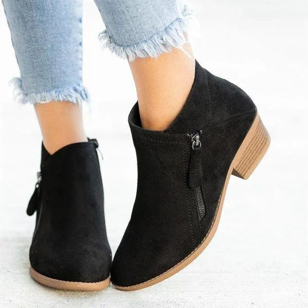 Bottes Orthopédiques En Cuir Pour Femme | Détail Zippé