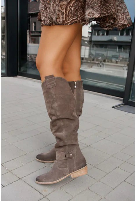 Bottes Classiques En Daim Pour Femme | Hiver