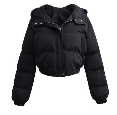 Veste Doudoune D’Hiver Stylée Courte | Manches Longues