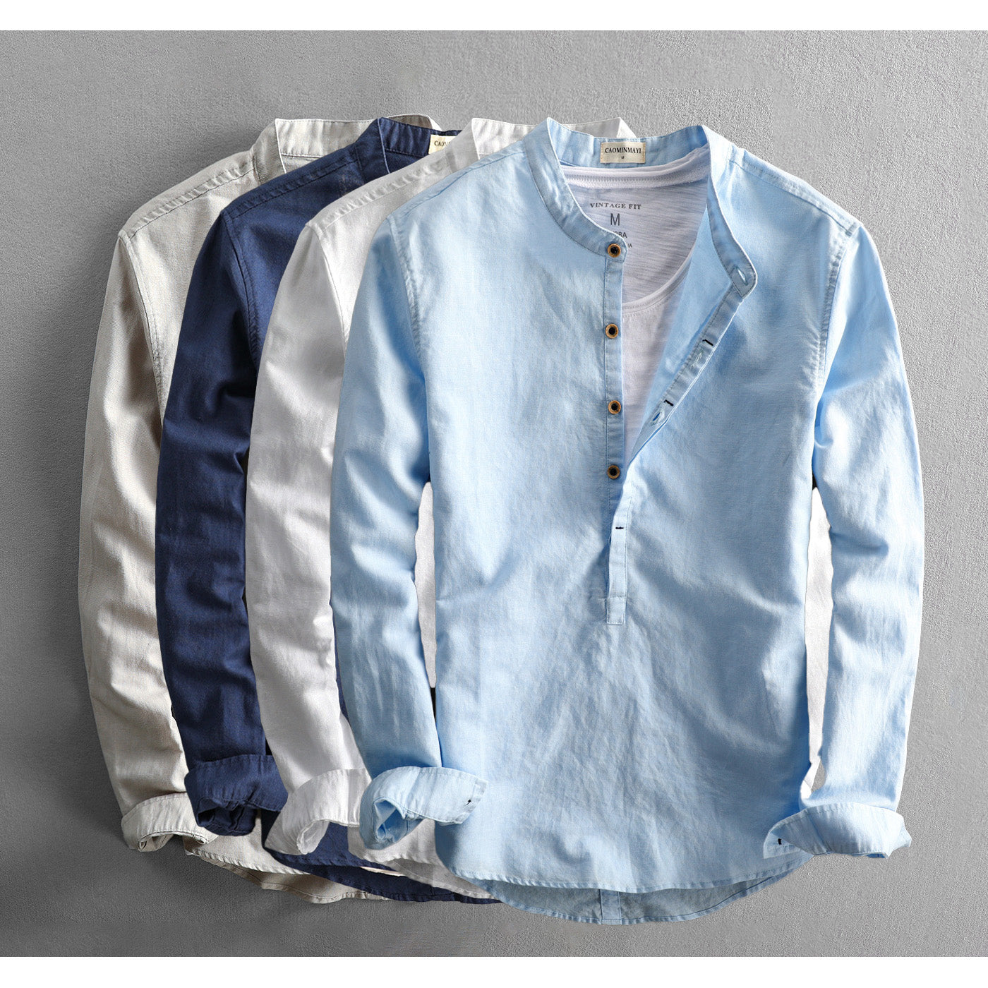 Chemise Homme Décontractée À Manches Longues | Boutonnage Devant