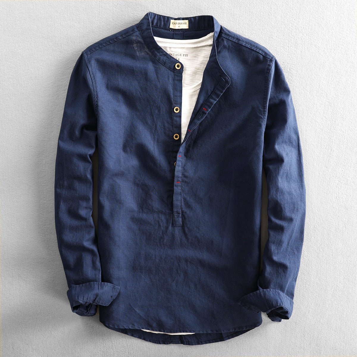 Chemise Homme Décontractée À Manches Longues | Boutonnage Devant