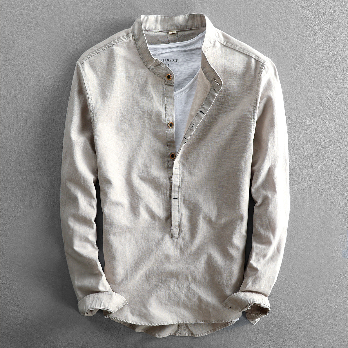 Chemise Homme Décontractée À Manches Longues | Boutonnage Devant