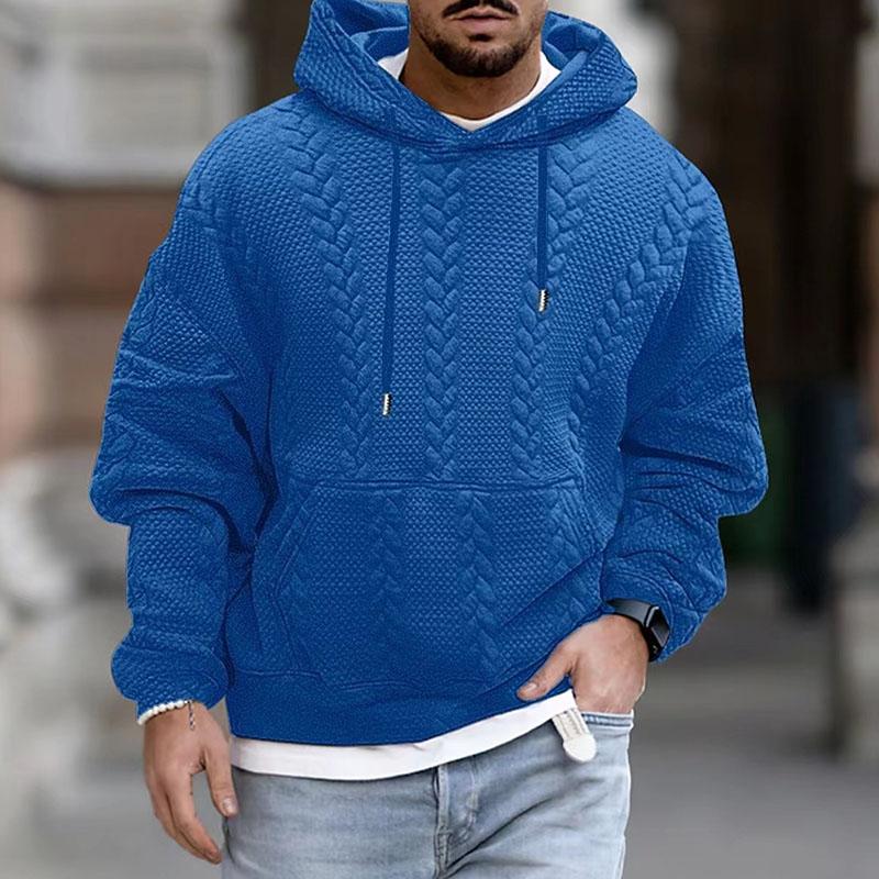 Sweat À Capuche À Motifs Pour Homme Avec Poche | Manches Longues