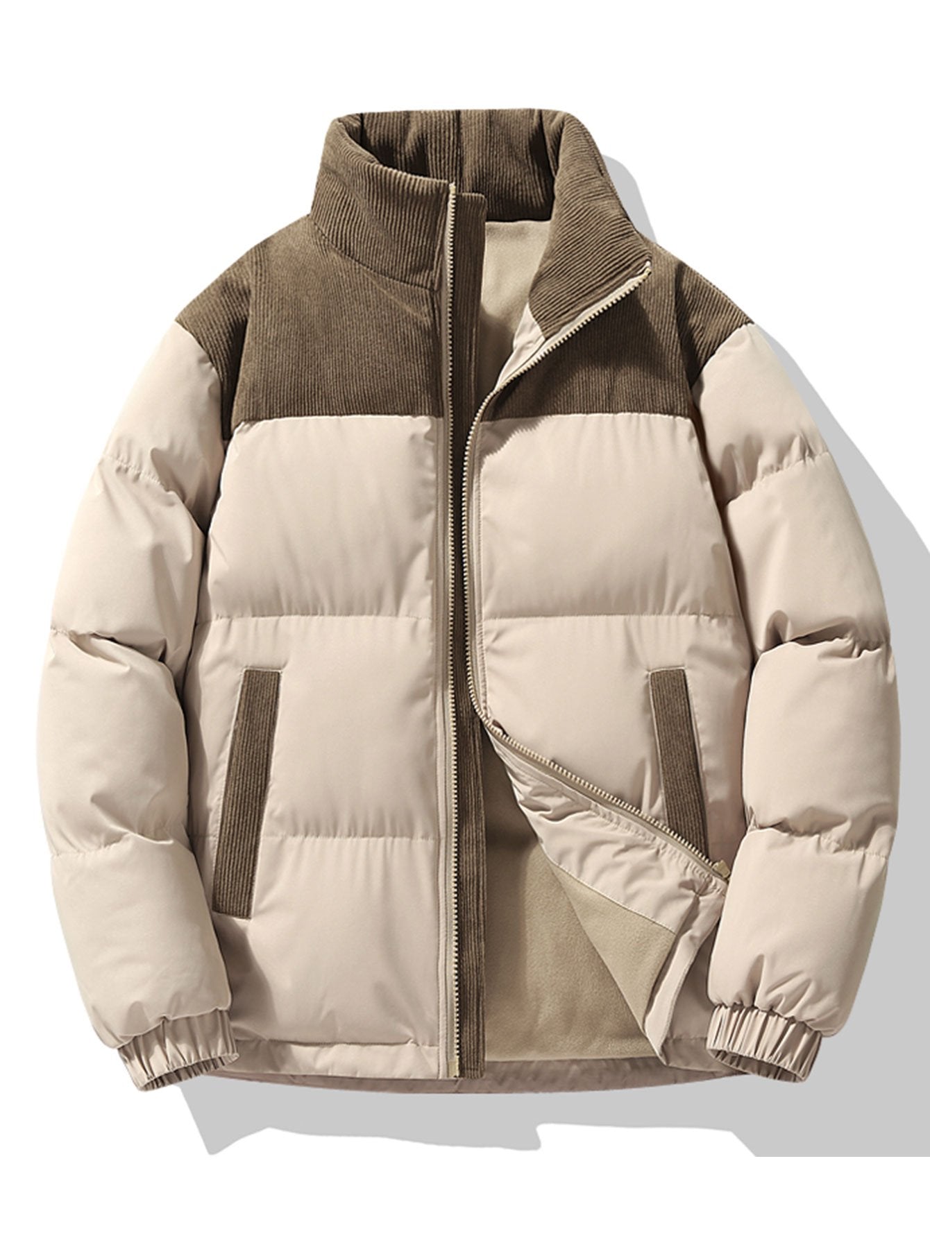 Doudoune D'hiver Classique Pour Homme | Fermeture Éclair