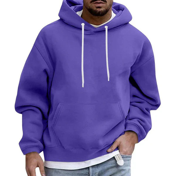 Sweat À Capuche Classique Avec Poches Pour Homme | Hiver