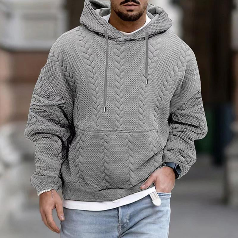 Sweat À Capuche À Motifs Pour Homme Avec Poche | Manches Longues