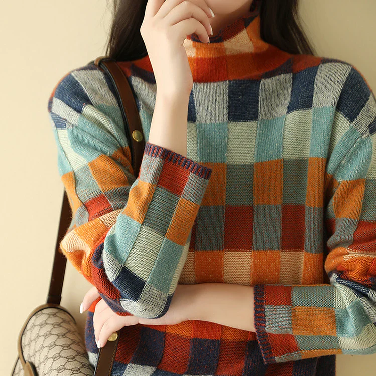 Pull Col Roulé En Cachemire Pour Femme | Manches Longues