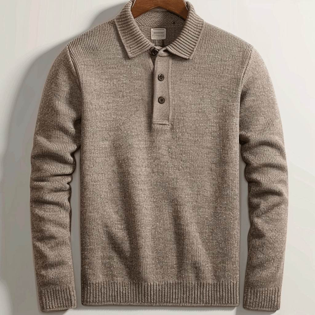 Polo En Tricot Pour Homme | Manches Longues