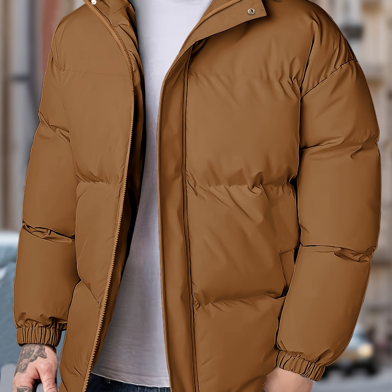 Veste D’Hiver Pour Homme Avec Capuche | Zippée
