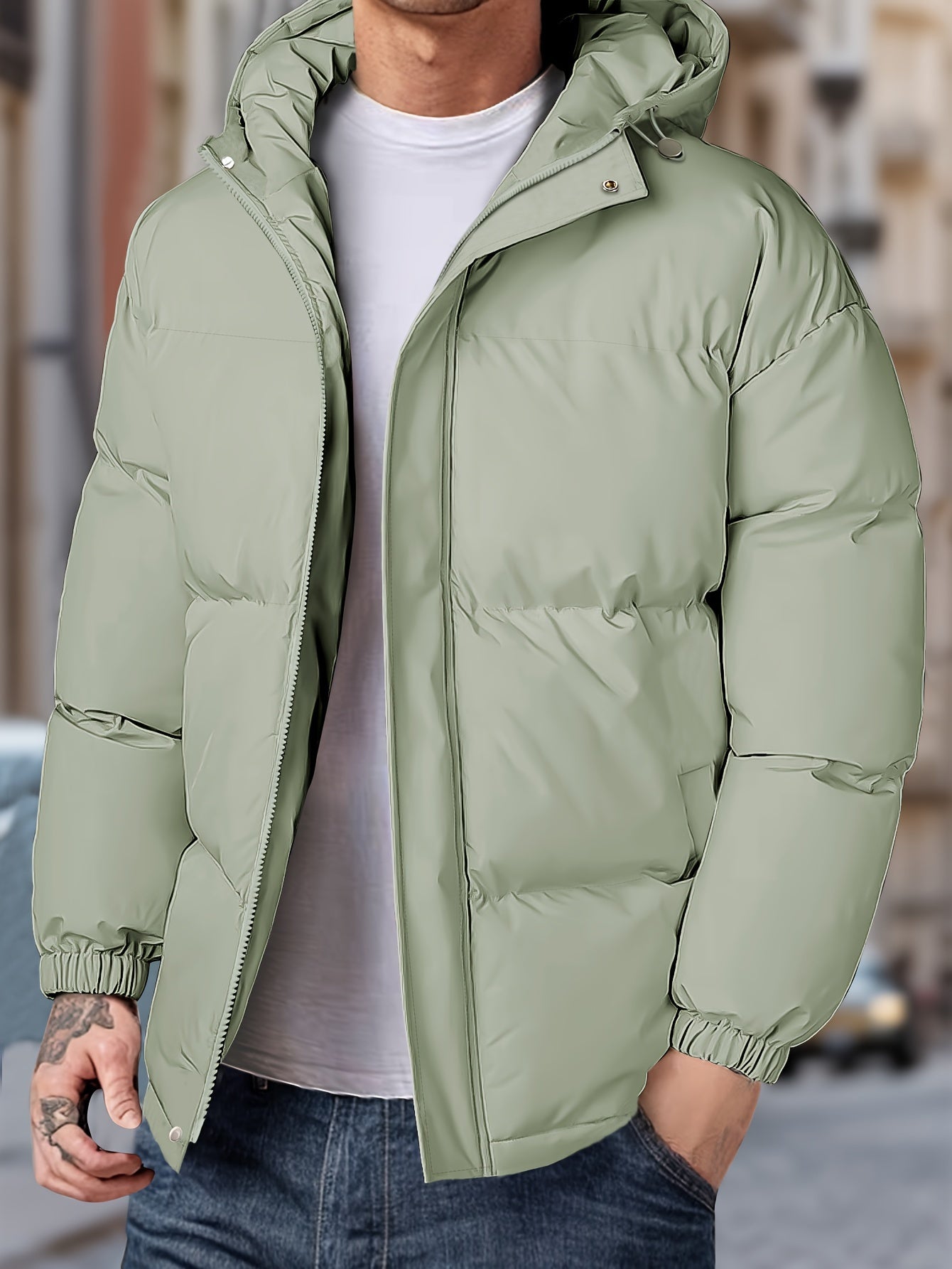 Veste D’Hiver Pour Homme Avec Capuche | Zippée